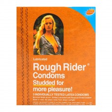 Rough Rider Studded Latex Condoms 3-Pack