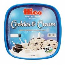 Hico Cookies & Cream Ice Cream, 1.8 Liters