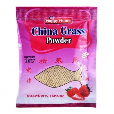 Happy Home China Grass Powder, Strawberry, 10g