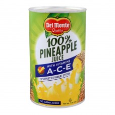 Delmonte 100% Pineapple Juice, With Vitamin A+C+E, 1.36 Liter