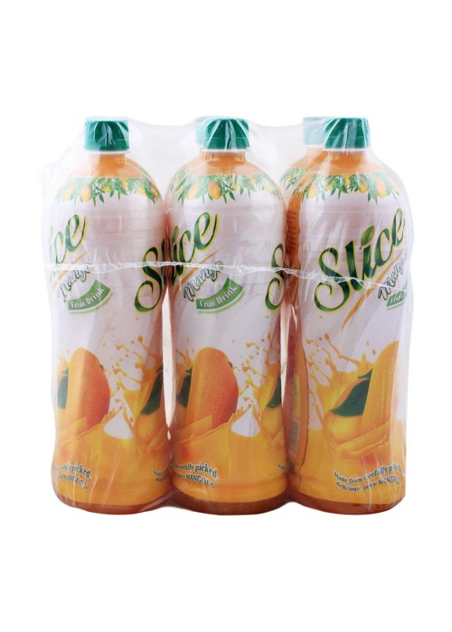 Slice Mango Juice 1 Liter Bottle, 6 Pieces