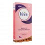 Veet Normal Skin Pink Rose & Jasmine Hair Removal Wax Strips, 8-Pack