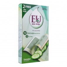 EU Cucumber Wax Strips, Arms, Legs And Body, For All Skin Types, 10+2 Pack