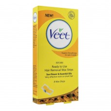 Veet Soft Skin Sunflower & Essential Oils Hair Removal Wax Strips, 8-Pack