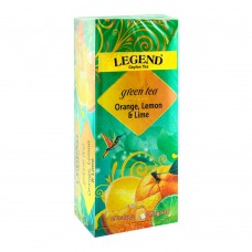 Legend Ceylon Green Tea, Orange, Lemon & Lime, 25 Tea Bags
