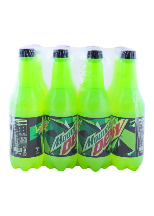 Mountain Dew Pet Bottle 500ml, 12 Pieces