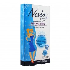 Nair Pretty Mini Wax Strips, For Body, Bikini & Sensitive Areas, With Chamomile & Blueberry Extract, 12-Pack