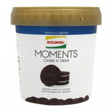 Igloo Moments Cookies N Cream Frozen Dessert, 1000ml