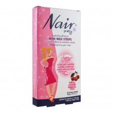 Nair Pretty Mini Wax Strips, For Body, Bikini & Sensitive Areas, With Chamomile & Cherry Extract, 12-Pack