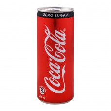 Coca Cola Zero Calories Can 250ml, 12 Pieces