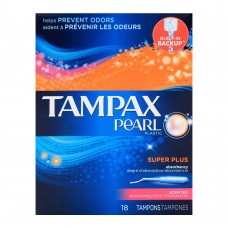 Tampax Pearl Plastic Super Plus Scented Tampons 18-Pack