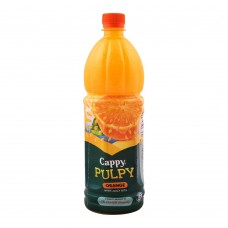 Cappy Pulpy Orange Fruit Drink 1 Liter Bottle, 6 Pieces
