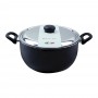 Ballarini Casserole Non-Stick Sauce Pan With Steel Lid, 26cm, 10.5 Inches