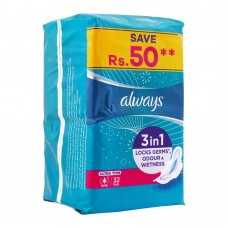 Always Ultra Thin No Stain Long Pads, 32-Pack
