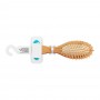 Mira Hair Brush, Small, Oval Shape, Wooden Style, No. 322