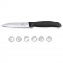 Victorinox Swiss Classic Paring Knife, Serrated Edge, 4 Inches, Black, 6.7733