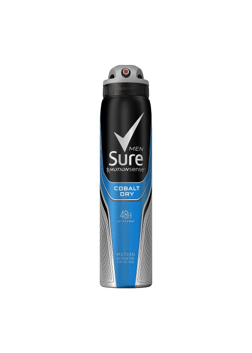 Sure Men 48H Motion Sense Cobalt Dry Body Spray, 250ml