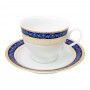 Cera-E-Noor Elegant Cheyenne Blue Dinner Set, 72 Pieces, 611011