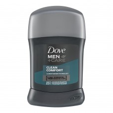 Dove Men+Care 48H Anti-Perspirant Deodorant Stick, Clean Comfort, 50g