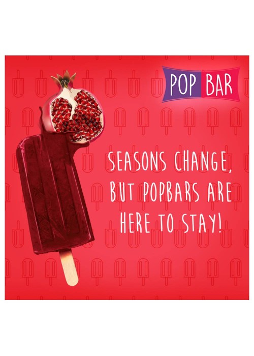 Wholesome Foods Pop Bar, Pomegranate, 80g