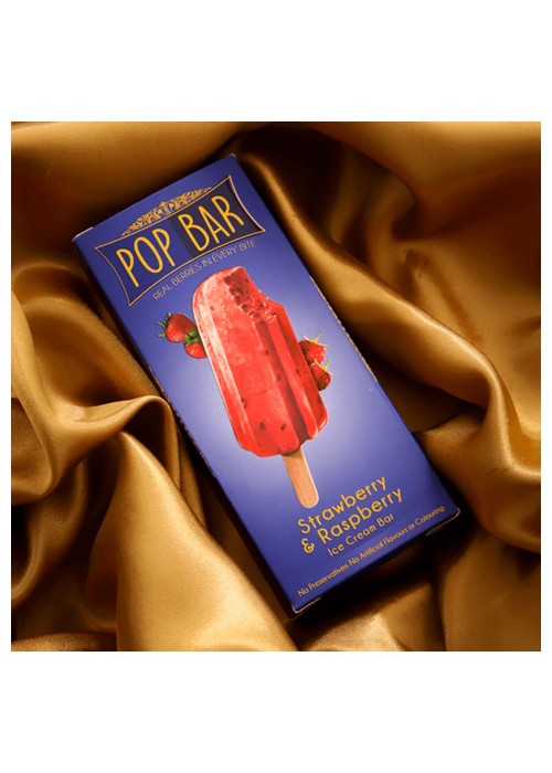 Wholesome Foods Pop Bar, Strawberry Raspberry, 90g