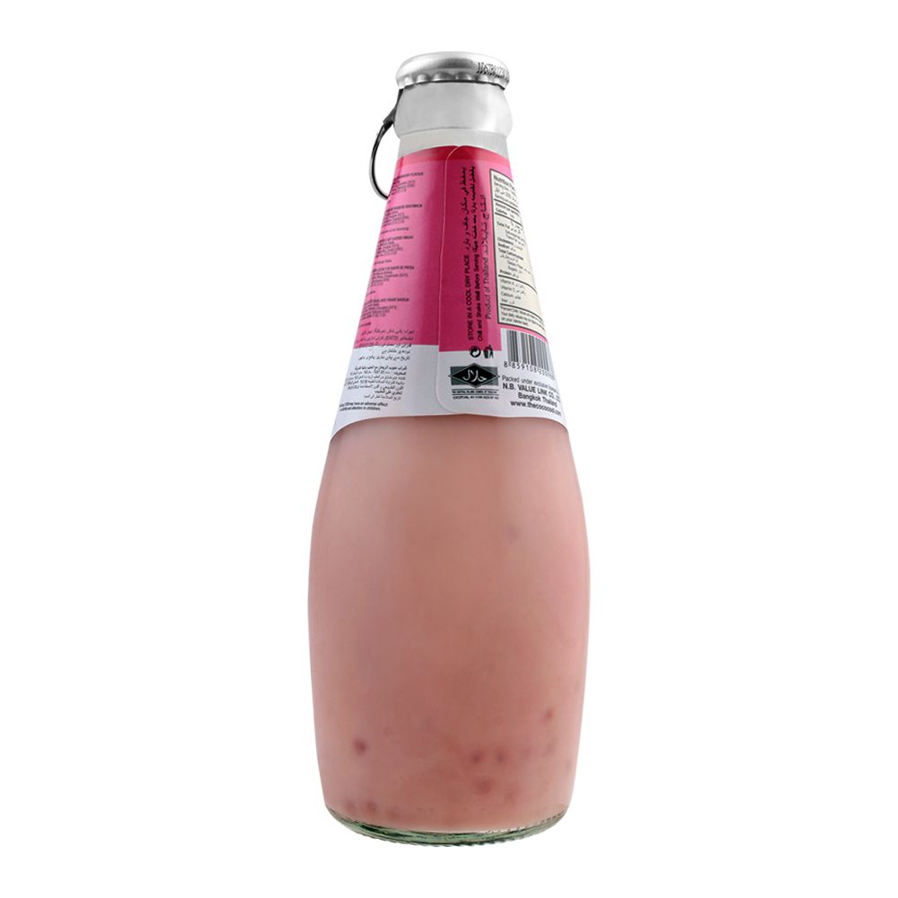 Buy Jus Cool Basil Seed Milk Drink With Strawberry Flavor 290ml