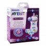 Avent Natural Elephant Design Gift Feeding Set, 260ml/9oz, 1m+, Green, SCD627/13