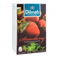 Dilmah Strawberry Flavoured Ceylon Black Tea, 20 Tea Bags