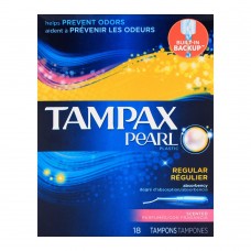 Tampax Pearl Plastic Regular Scented Tampons 18-Pack