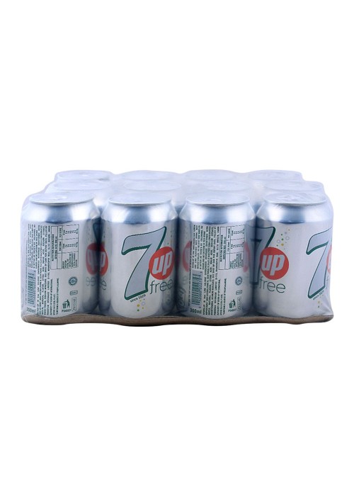 7UP Free Can (Local) 300ml, 12 Pieces