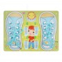 Live Long Wooden Laces Learning Board Green, 2305-15