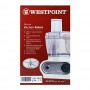 West Point Deluxe Kitchen Robot, Slicer + Shredder + Chopper, WF-500