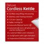 West Point Deluxe Cordless Kettle, 1.8L, 1850W, WF-6174