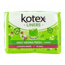 Kotex Daily Aroma Fresh Liners, Daun Sirih Scented, Longer & Wider, 16-Pack