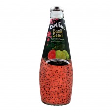 Dwink Basil Seed Drink Pink Guava Flavor, 290ml