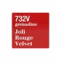 Clarins Paris Joli Rouge Velvet Matte & Moisturizing Long-Wearing Lipstick, 732V Grenadine