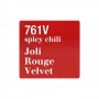 Clarins Paris Joli Rouge Velvet Matte & Moisturizing Long-Wearing Lipstick, 761V Spicy Chili