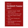 West Point Deluxe 3-in-1 Sandwich Toaster, 700W, WF-6093