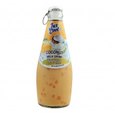 Jus Cool Coconut Milk Drink With Mango Flavor, With Nata De Coco, 290ml
