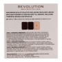 Makeup Revolution Brow Sculpt Kit, Dark Brown, 2.2g