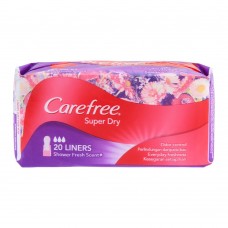 Carefree Super Dry Liners, Shower Fresh Scent Pantyliners, 20-Pack