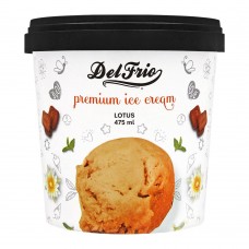 Delfrio Lotus Premium Ice Cream, 475ml