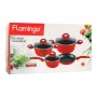 Flamingo Cookware Set, 7 Pieces, FL-6508CWST