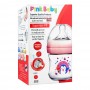 Pink Baby Superior-PP Ultra Wide Neck Feeding Bottle, Pink/Decorated, 0m+, Slow Flow, 120ml WN-111/01