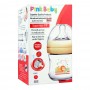 Pink Baby Superior-PP Ultra Wide Neck Feeding Bottle, Orange/Lion, 0m+, Slow Flow, 120ml, WN-111/03