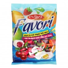 Evliya Favori Fruit Flavoured Center Filled Soft Candy, Pouch, 350g