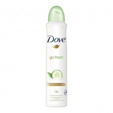 Dove 48H Go Fresh Cucumber & Green Tea Scent Deodorant Spray, For Women, 0% Alcohol, 250ml