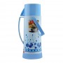 Lion Star Vacuum Flask Bottle, With Bell Handle, Blue, 0.65 Liter, BT-3