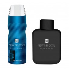 New NB Cool Pour Homme Set For Men, Eau De Toilette 115ml + Body Spray 200ml