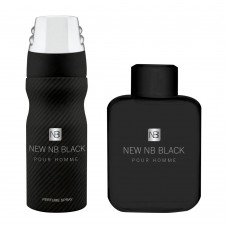 New NB Black Pour Homme Set For Men, Eau De Toilette 115ml + Body Spray 200ml